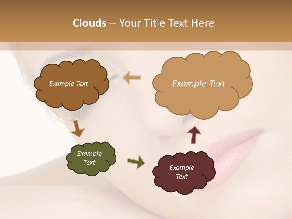Skincare Eyebrow Tranquil PowerPoint Template