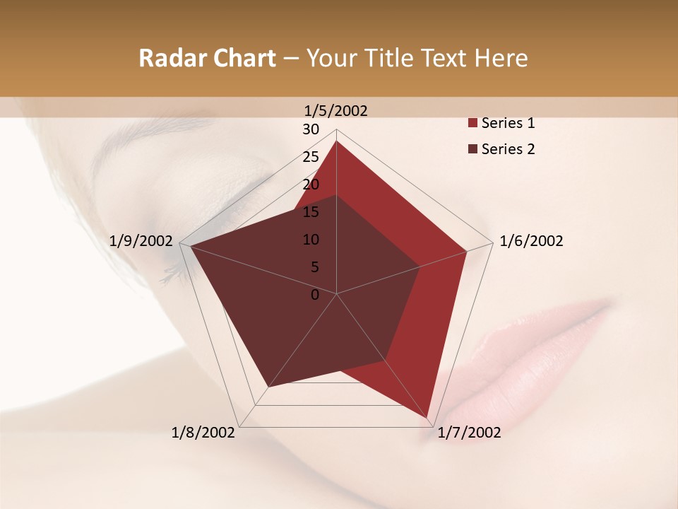 Skincare Eyebrow Tranquil PowerPoint Template