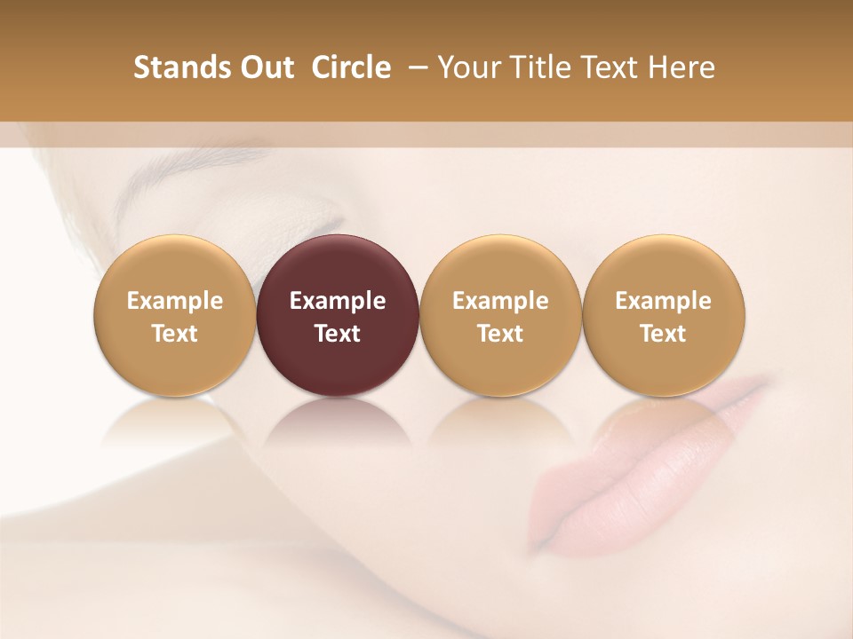 Skincare Eyebrow Tranquil PowerPoint Template