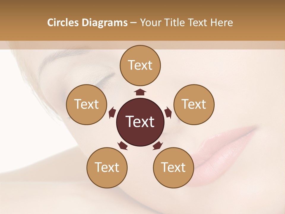 Skincare Eyebrow Tranquil PowerPoint Template