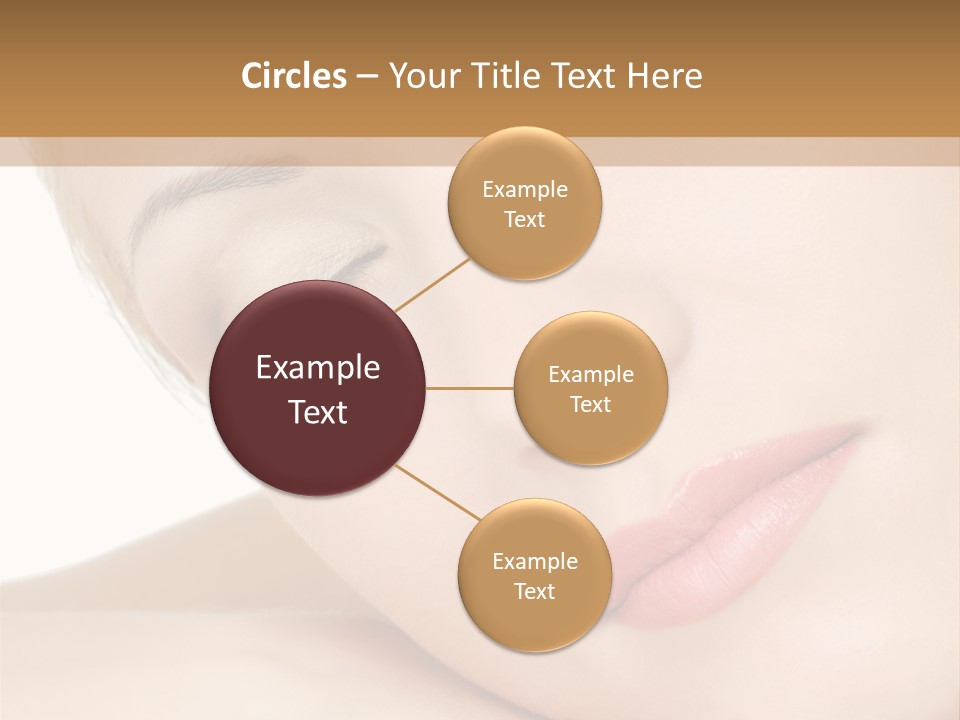 Skincare Eyebrow Tranquil PowerPoint Template