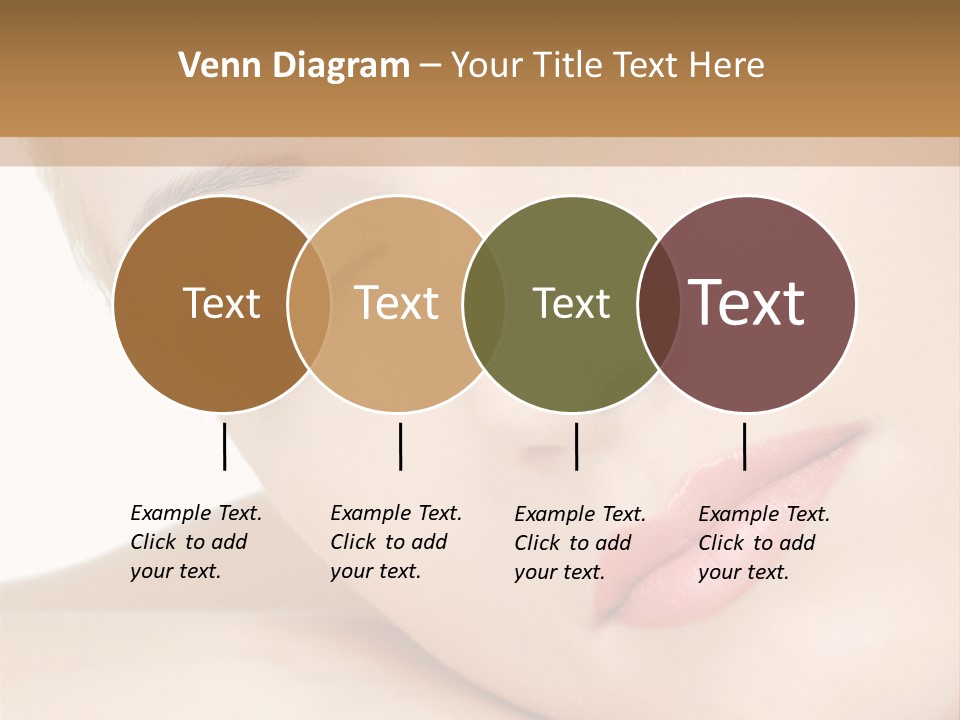 Skincare Eyebrow Tranquil PowerPoint Template