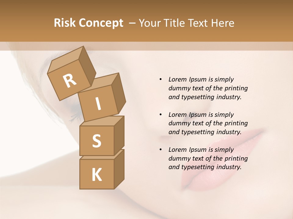 Skincare Eyebrow Tranquil PowerPoint Template