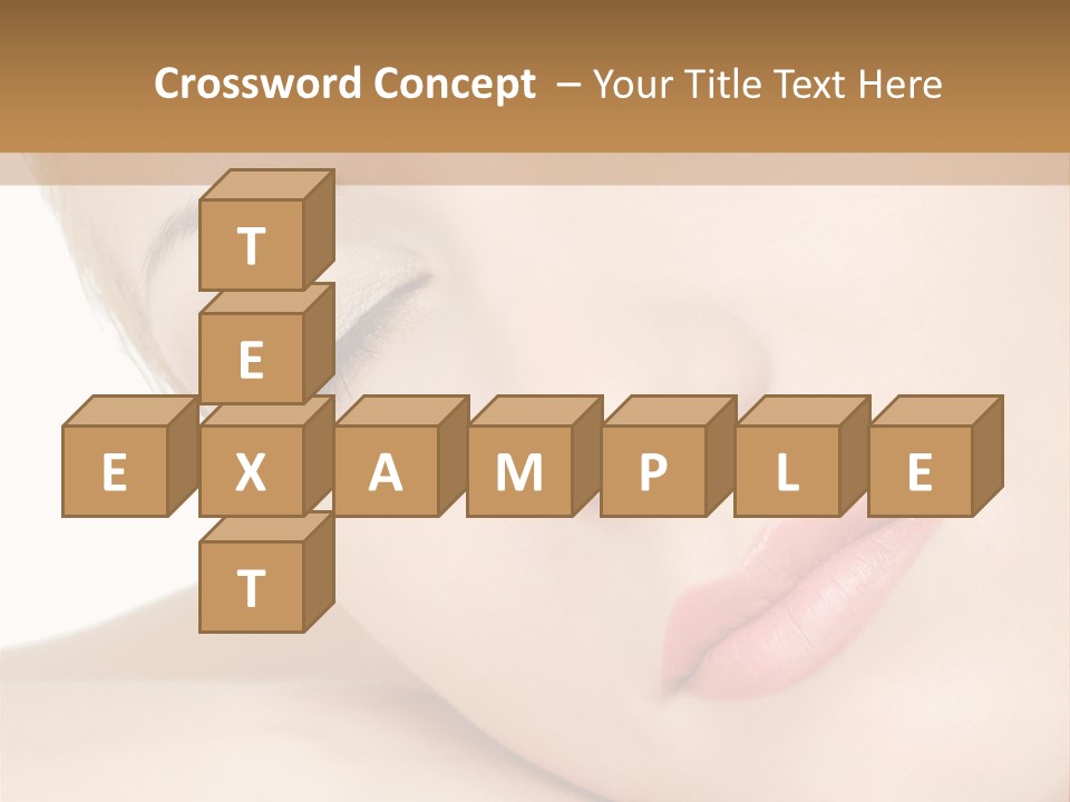 Skincare Eyebrow Tranquil PowerPoint Template