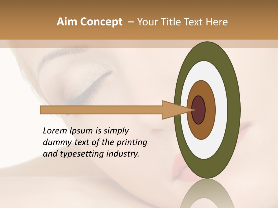 Skincare Eyebrow Tranquil PowerPoint Template