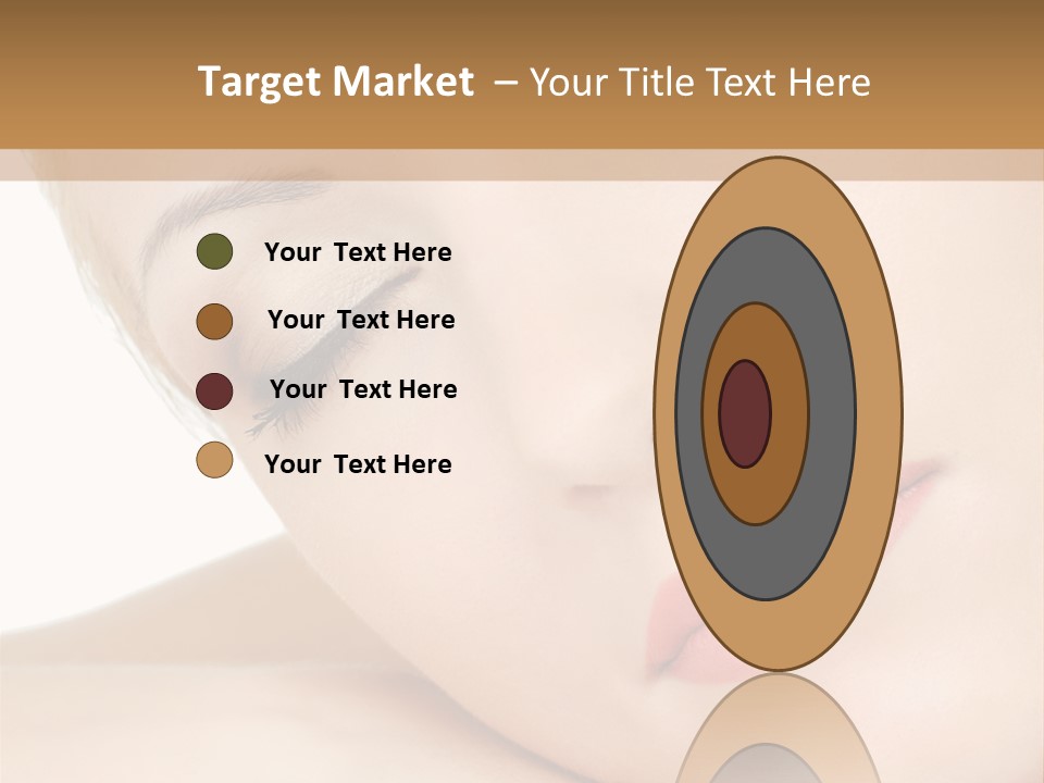 Skincare Eyebrow Tranquil PowerPoint Template