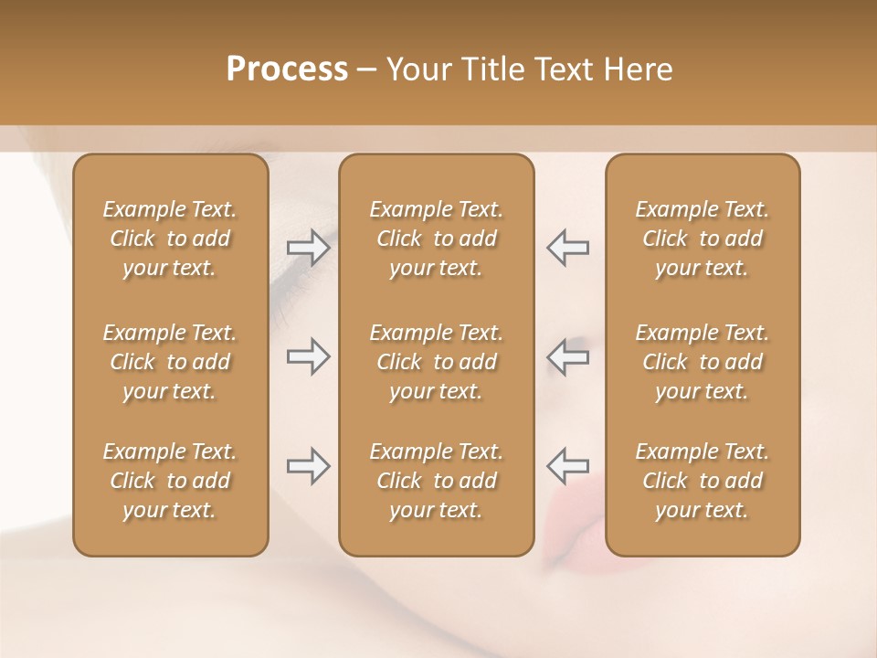 Skincare Eyebrow Tranquil PowerPoint Template