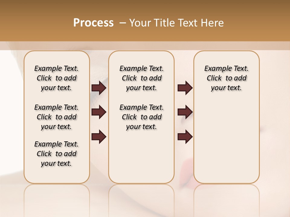 Skincare Eyebrow Tranquil PowerPoint Template
