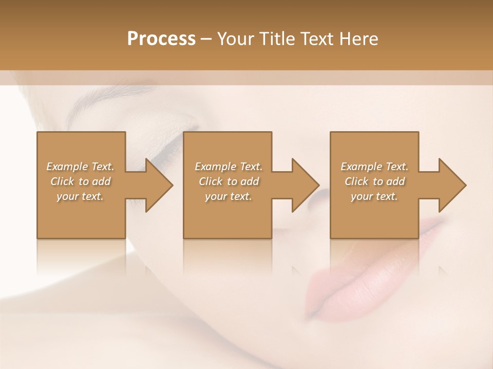 Skincare Eyebrow Tranquil PowerPoint Template