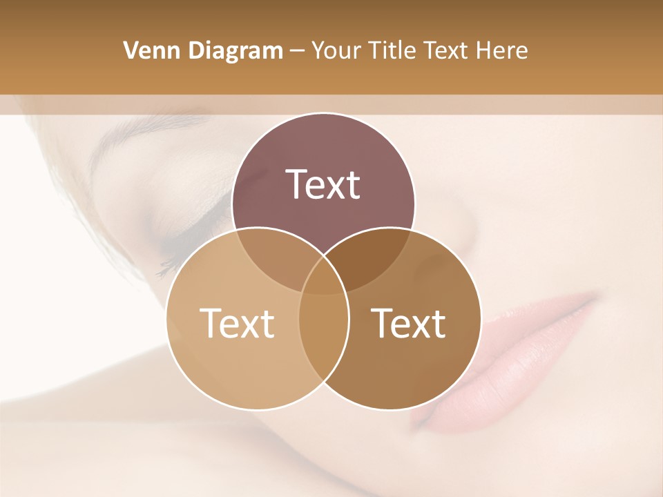Skincare Eyebrow Tranquil PowerPoint Template