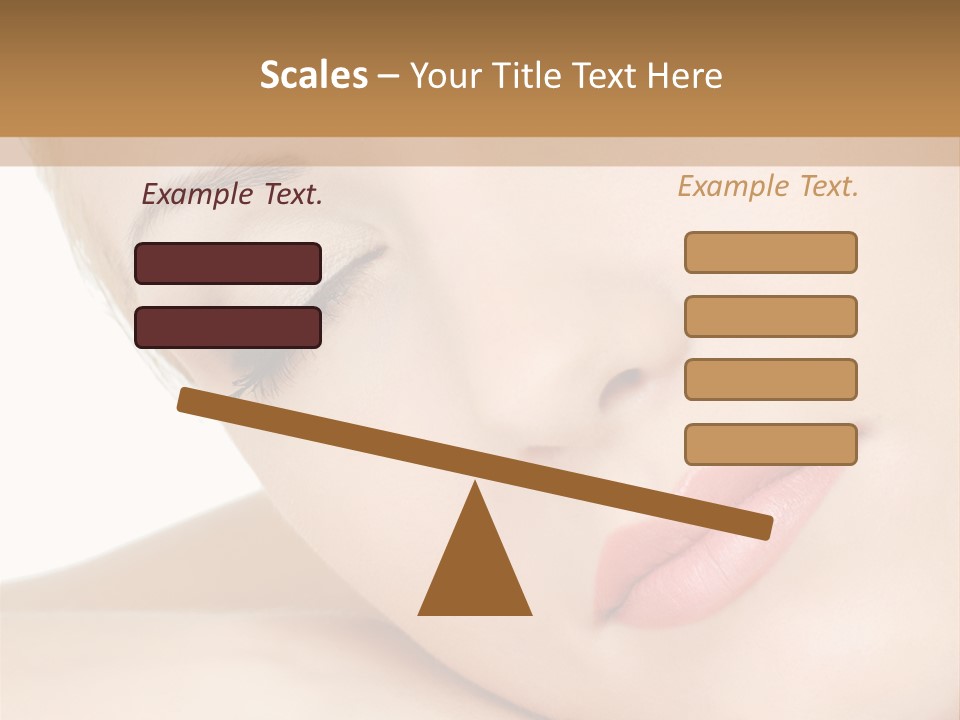 Skincare Eyebrow Tranquil PowerPoint Template