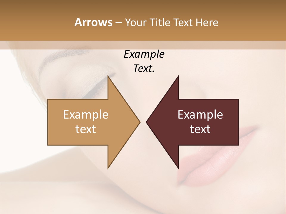 Skincare Eyebrow Tranquil PowerPoint Template