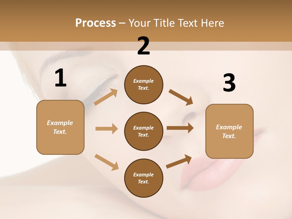 Skincare Eyebrow Tranquil PowerPoint Template