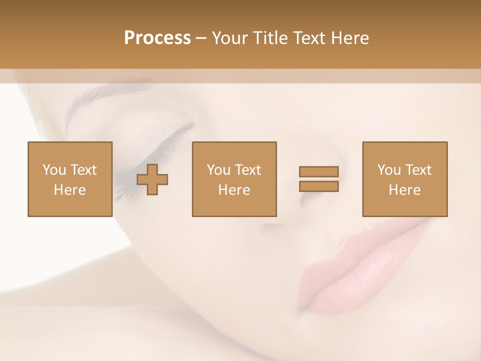 Skincare Eyebrow Tranquil PowerPoint Template