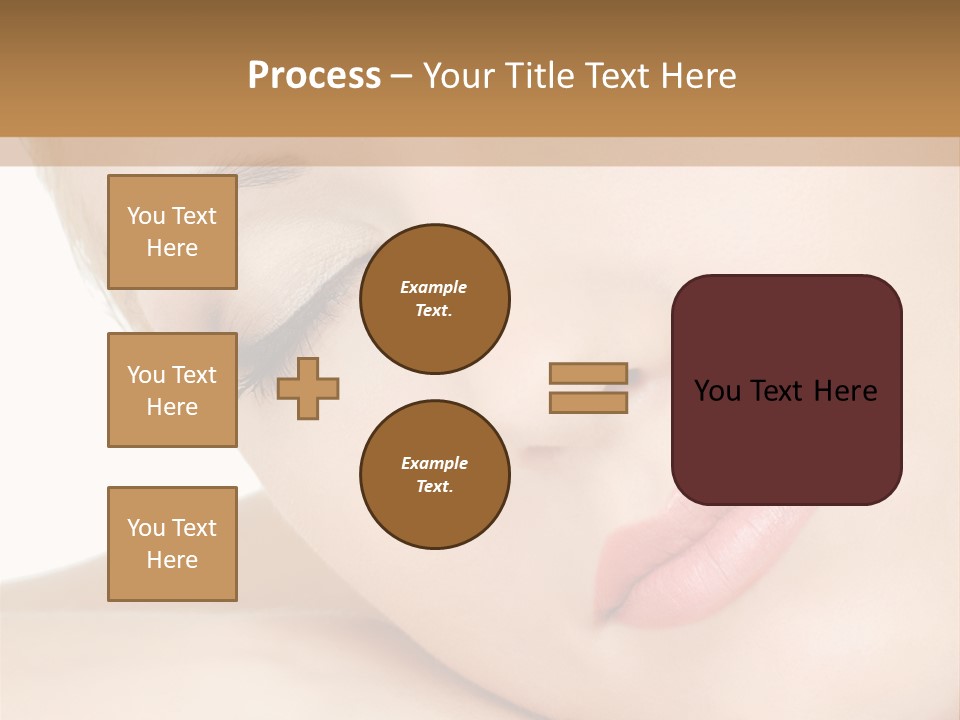 Skincare Eyebrow Tranquil PowerPoint Template