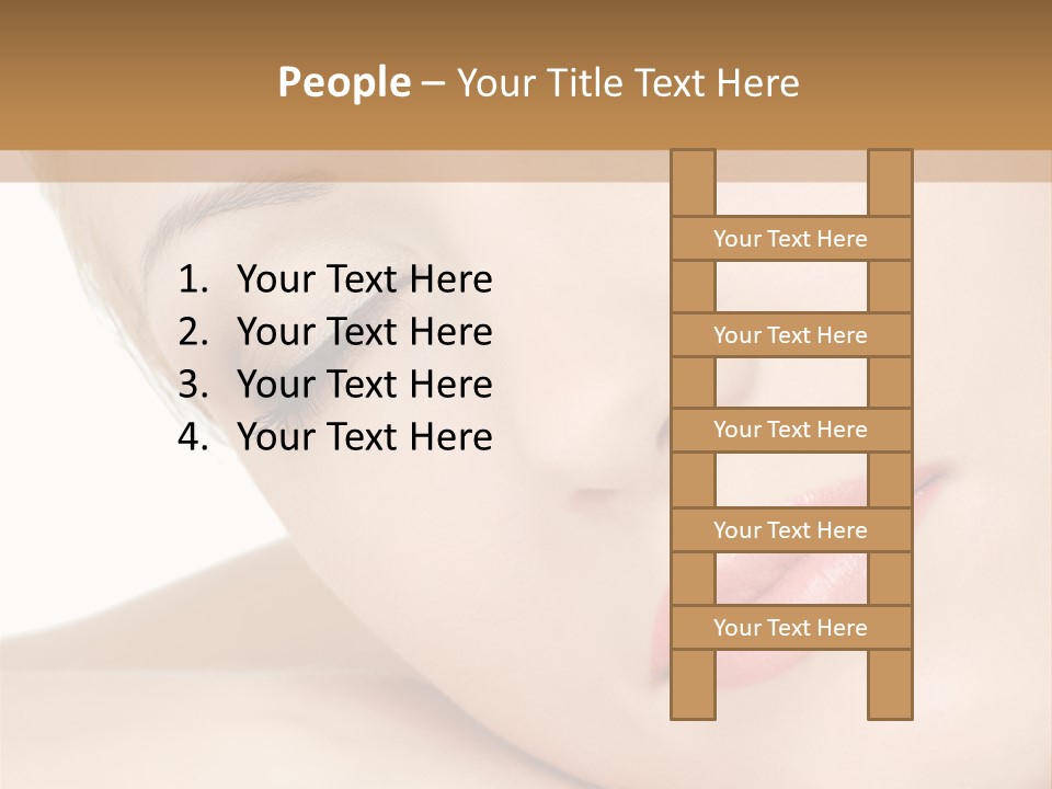 Skincare Eyebrow Tranquil PowerPoint Template