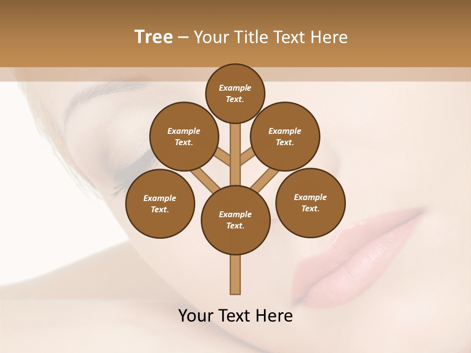 Skincare Eyebrow Tranquil PowerPoint Template