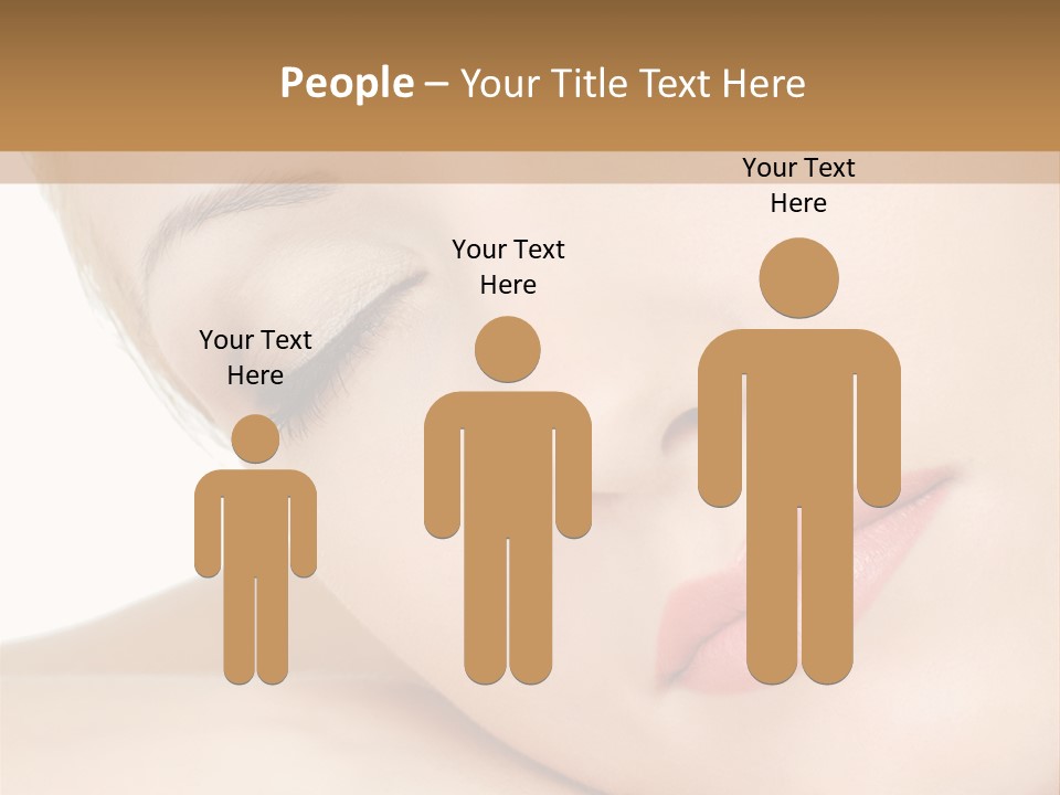 Skincare Eyebrow Tranquil PowerPoint Template