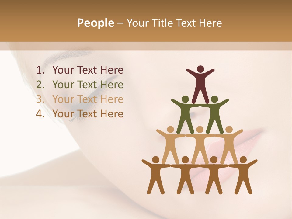 Skincare Eyebrow Tranquil PowerPoint Template