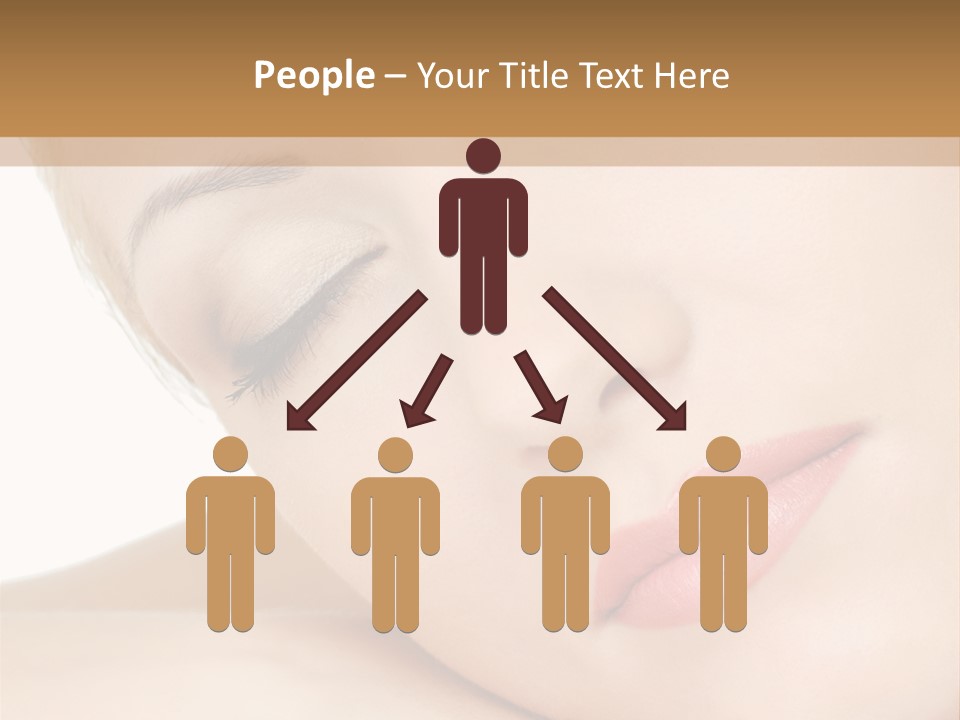 Skincare Eyebrow Tranquil PowerPoint Template