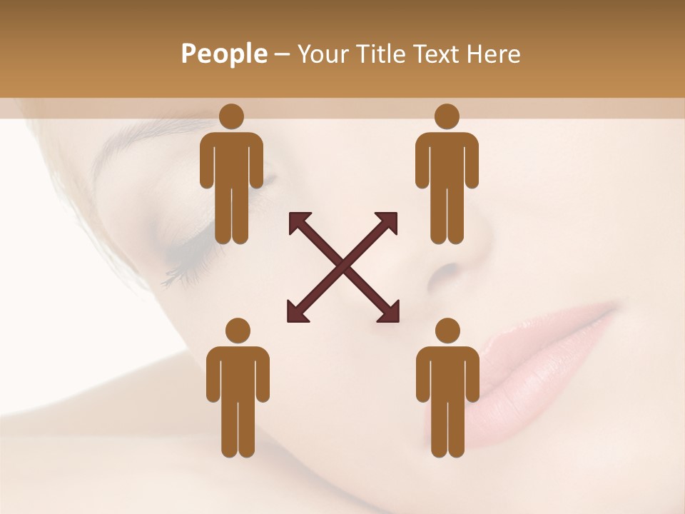 Skincare Eyebrow Tranquil PowerPoint Template