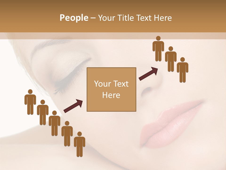 Skincare Eyebrow Tranquil PowerPoint Template