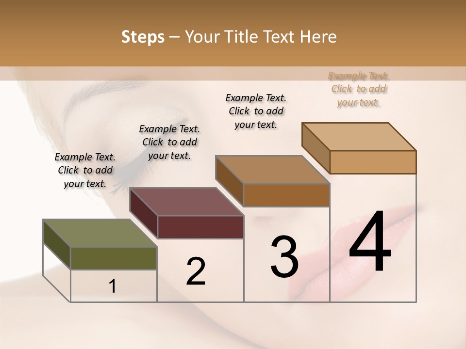 Skincare Eyebrow Tranquil PowerPoint Template