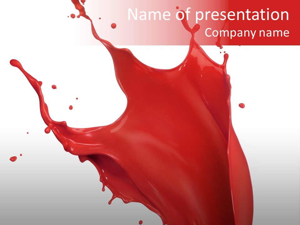 Painting Paint Drop PowerPoint Template