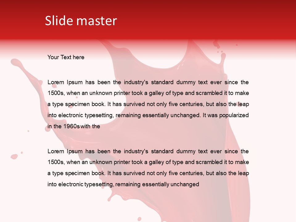 Painting Paint Drop PowerPoint Template