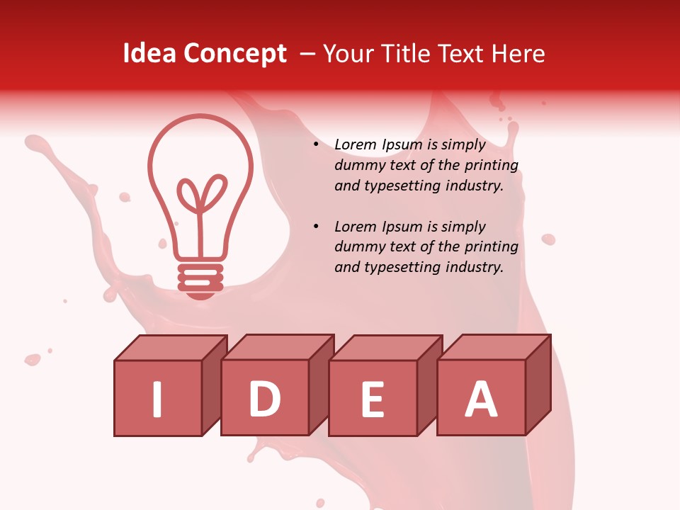 Painting Paint Drop PowerPoint Template