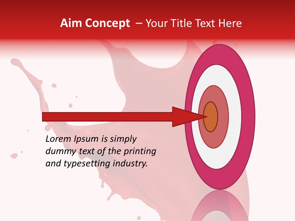 Painting Paint Drop PowerPoint Template