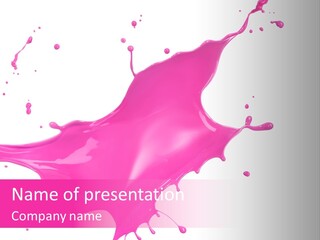 Isolated Paint Motion PowerPoint Template