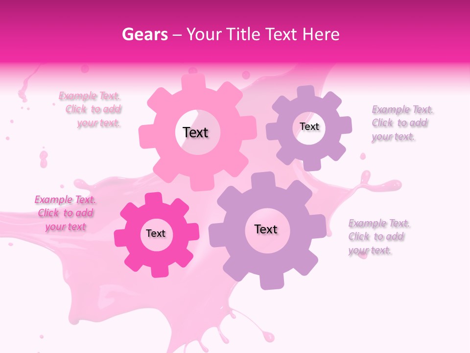 Isolated Paint Motion PowerPoint Template