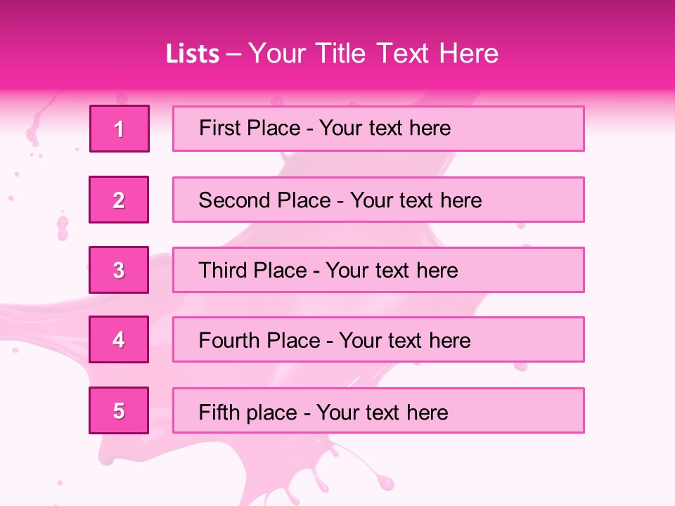 Isolated Paint Motion PowerPoint Template