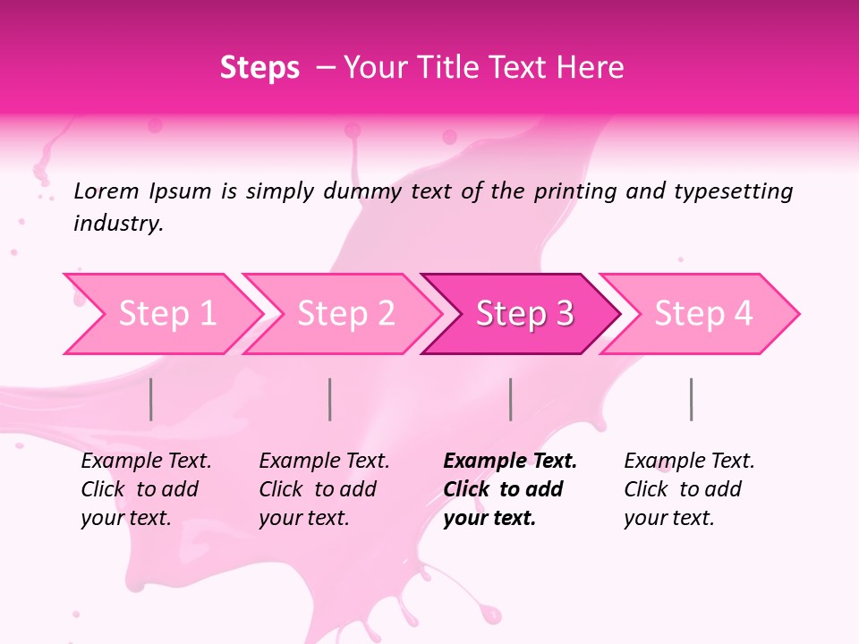 Isolated Paint Motion PowerPoint Template