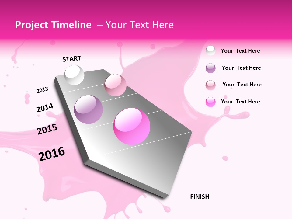 Isolated Paint Motion PowerPoint Template