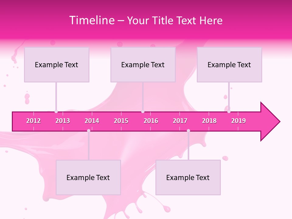 Isolated Paint Motion PowerPoint Template