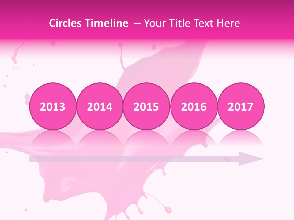 Isolated Paint Motion PowerPoint Template