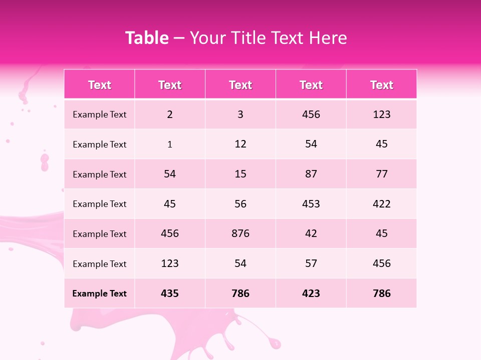 Isolated Paint Motion PowerPoint Template