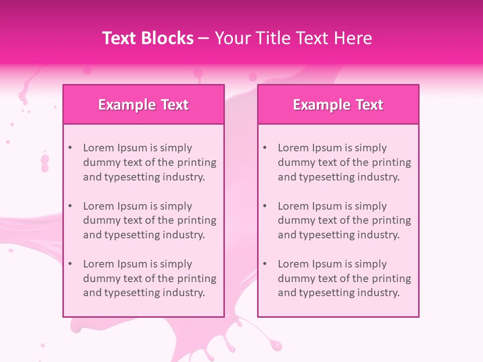 Isolated Paint Motion PowerPoint Template