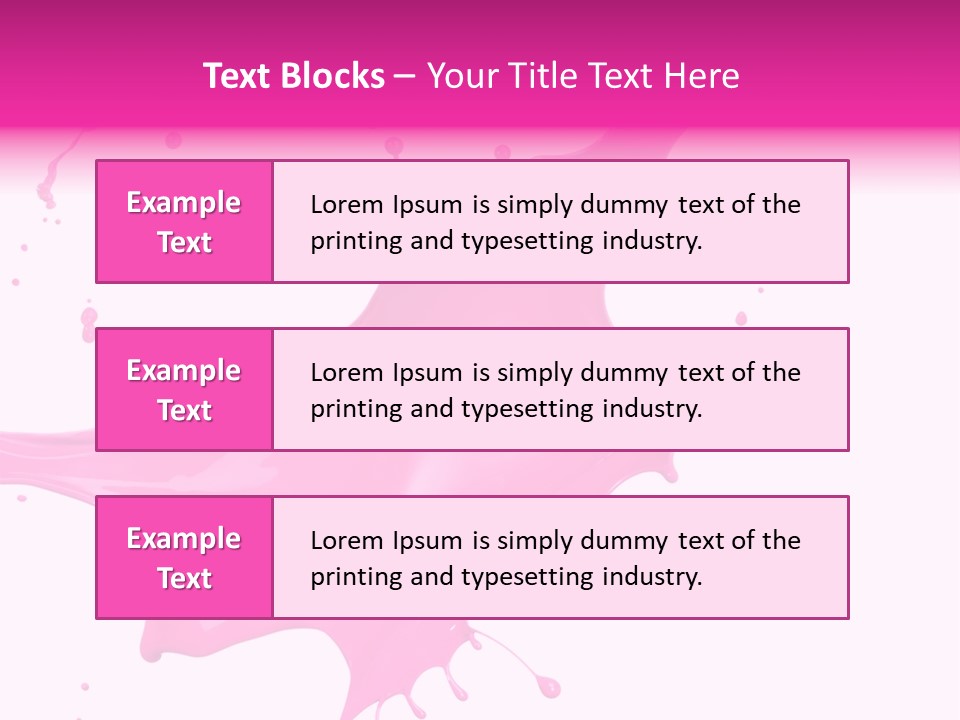 Isolated Paint Motion PowerPoint Template