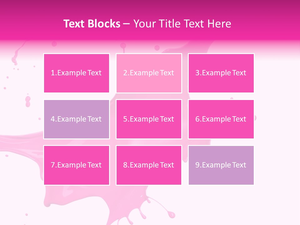 Isolated Paint Motion PowerPoint Template