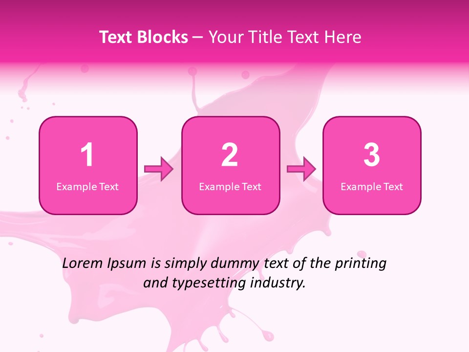 Isolated Paint Motion PowerPoint Template