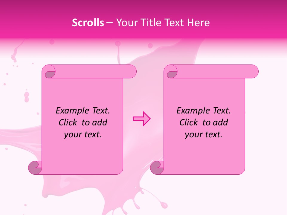 Isolated Paint Motion PowerPoint Template