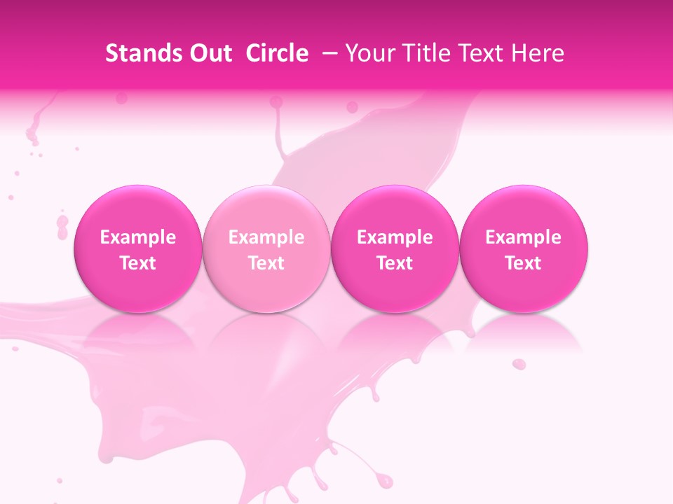 Isolated Paint Motion PowerPoint Template