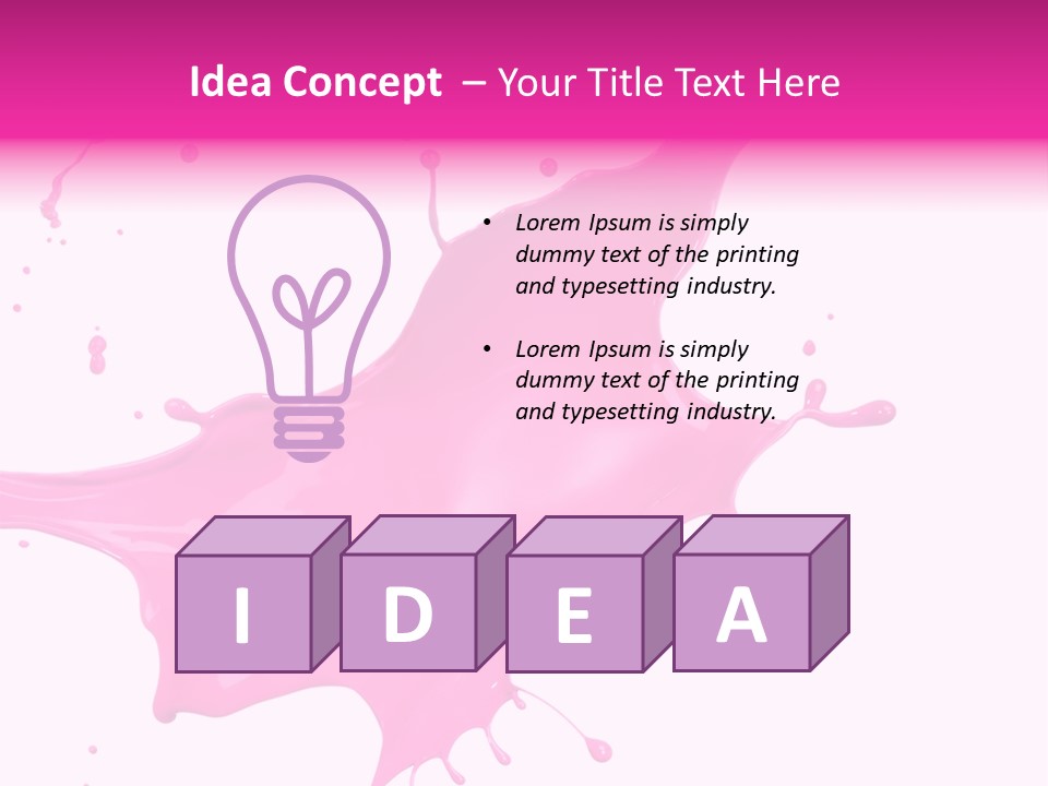 Isolated Paint Motion PowerPoint Template