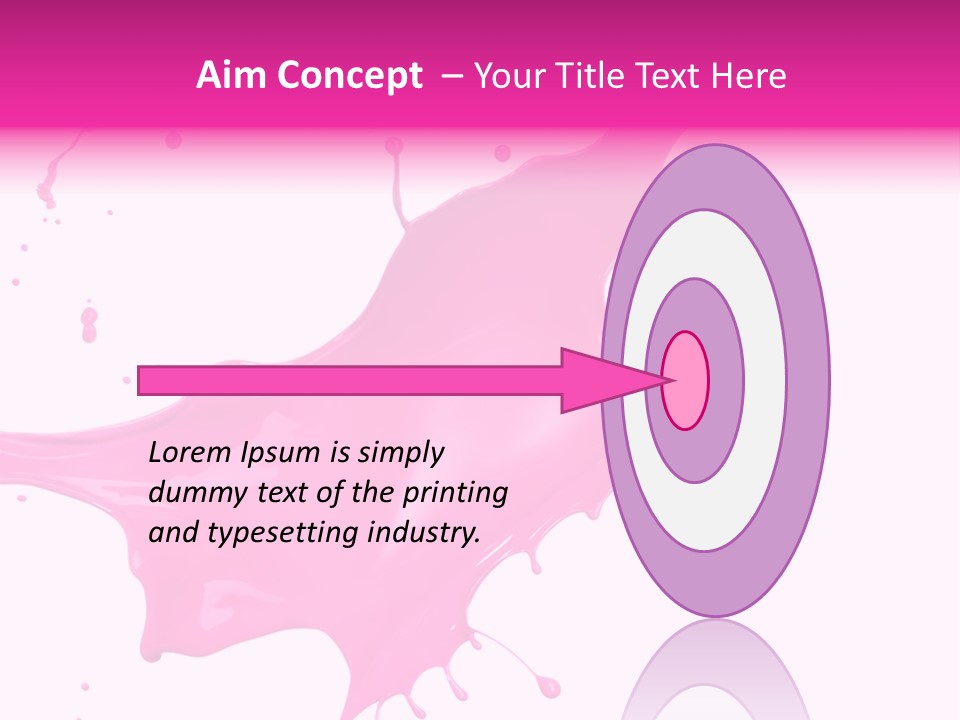 Isolated Paint Motion PowerPoint Template