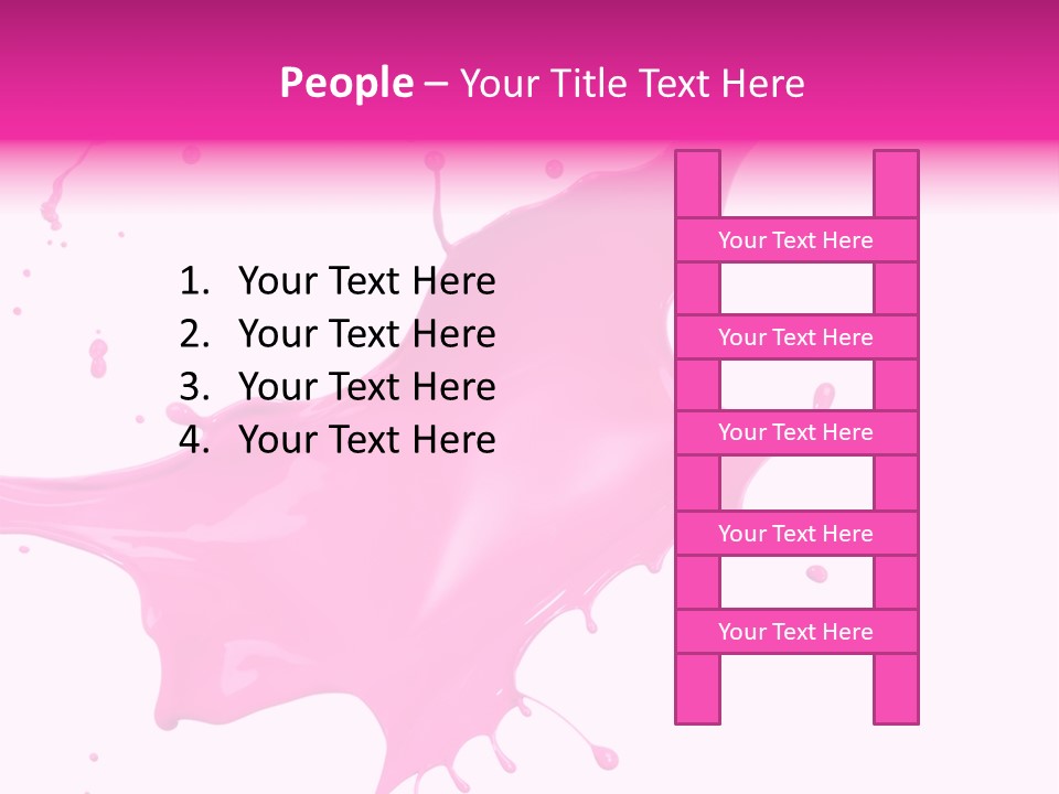 Isolated Paint Motion PowerPoint Template