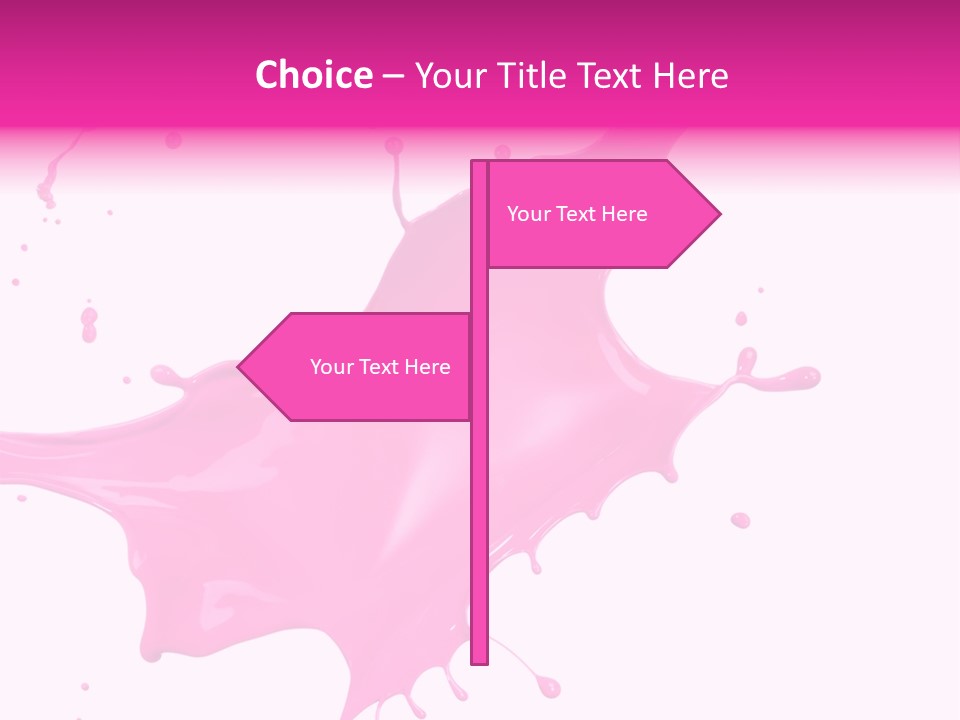 Isolated Paint Motion PowerPoint Template