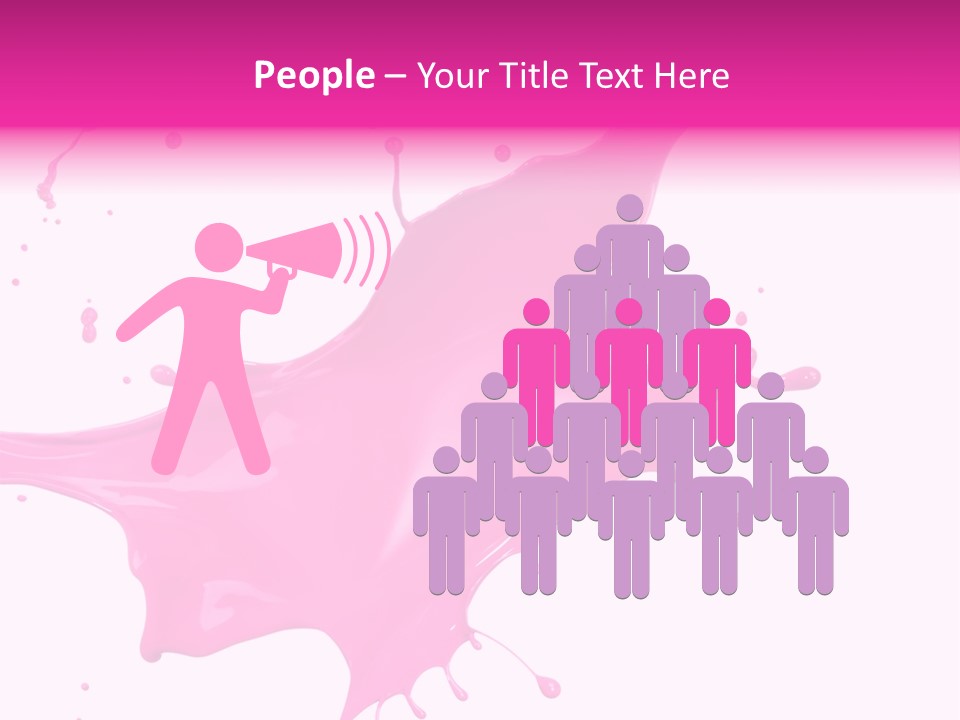 Isolated Paint Motion PowerPoint Template